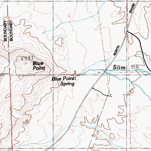 Topographic Map of Blue Point Spring, NV