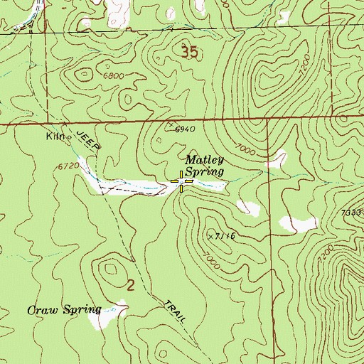 Topographic Map of Matley Spring, NV