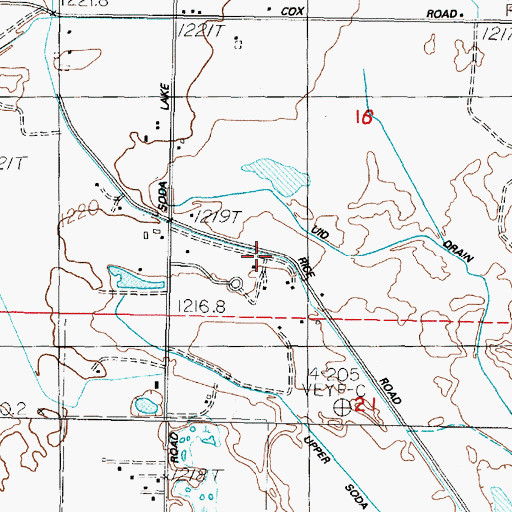 Topographic Map of T Line Canal, NV