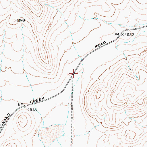 Topographic Map of Lassens Grave May 59, NV