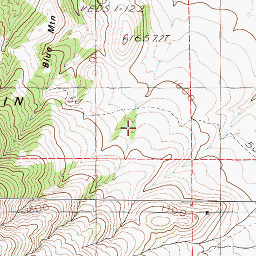 Topographic Map of Donnell Spring, NV