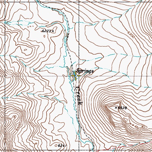 Topographic Map of Mud Spring, NV