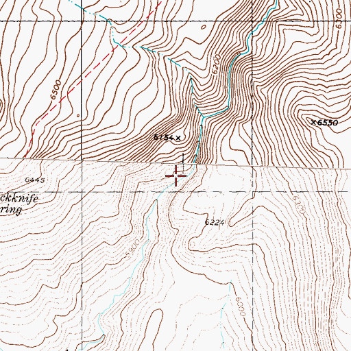 Topographic Map of Montview Spring, NV