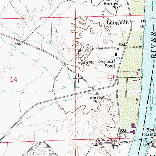 Topographic Map of Mikes Camp, NV