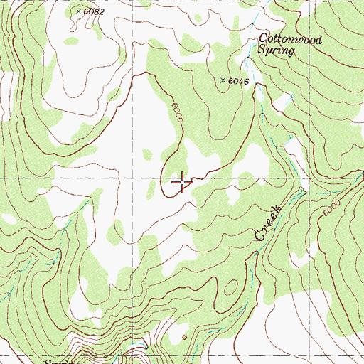 Topographic Map of Madelin Mesa, NV