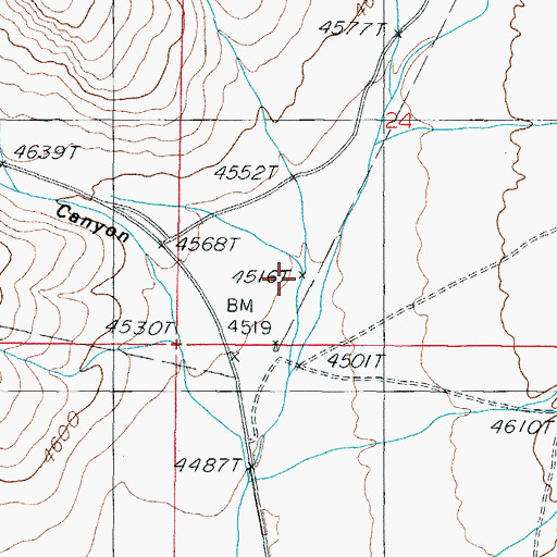 Topographic Map of Relief Well, NV