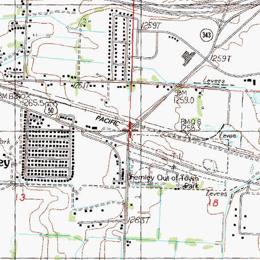 Topographic Map of Luva (historical), NV