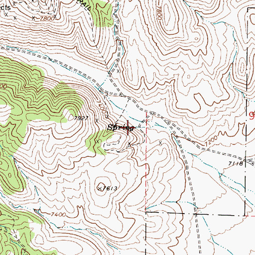 Topographic Map of Northumberland Spring, NV