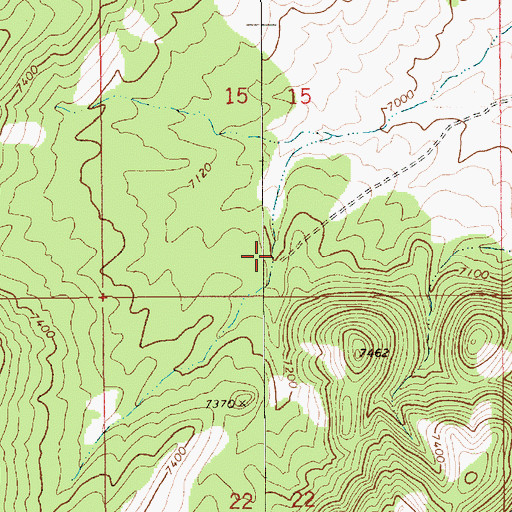 Topographic Map of Burnt Cabin Spring, NV