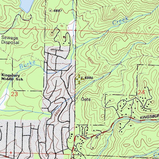 Topographic Map of Folsom Peak, NV