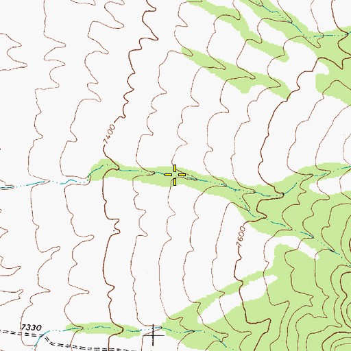 Topographic Map of Willow Spring, NV