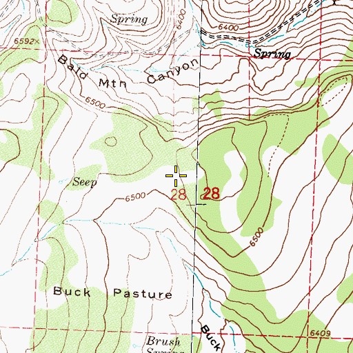 Topographic Map of Painted Point Range, NV