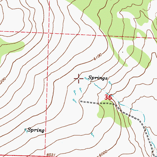 Topographic Map of Lemmy Spring, NV