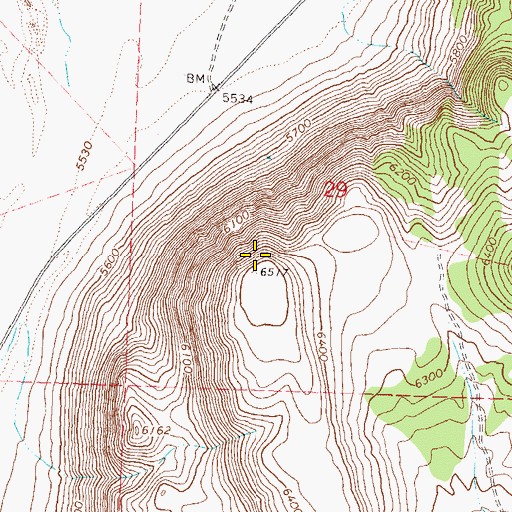 Topographic Map of Big Point, NV