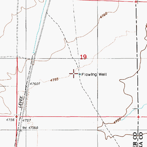 Topographic Map of Well Number Seven, NV