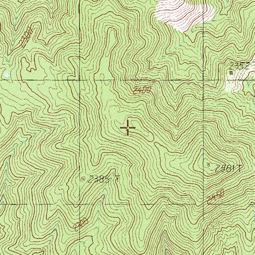 Topographic Map of Wilson Ridge, NV