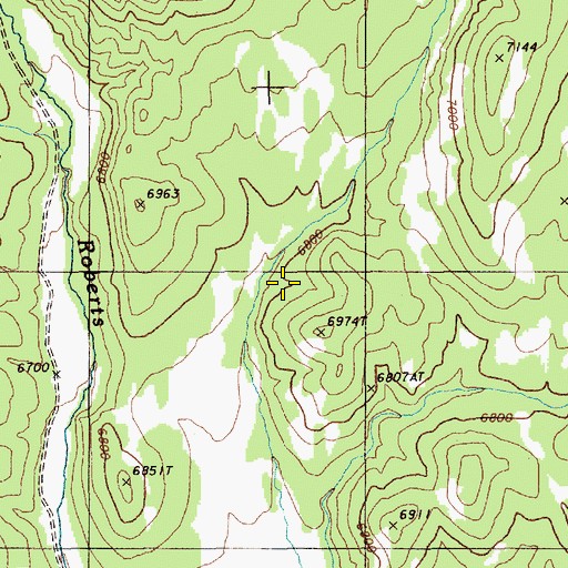 Topographic Map of Cherry Spring, NV