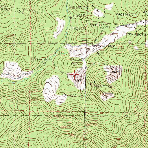 Topographic Map of Hulley-Logan Mine, NV