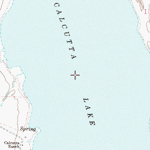 Topographic Map of Calcutta Lake, NV