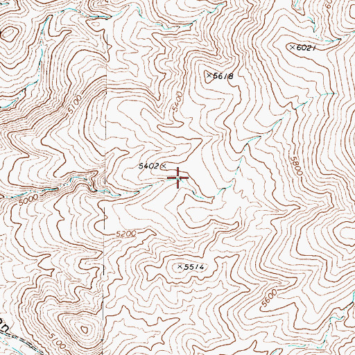 Topographic Map of Side Spring, NV