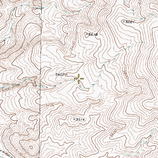 Topographic Map of Side Spring, NV