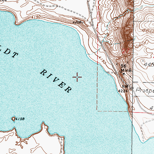 Topographic Map of Lassens Meadows, NV