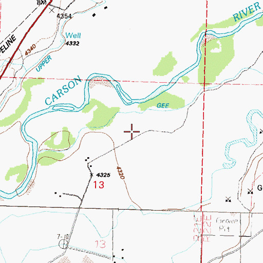 Topographic Map of Quilici Ranch, NV