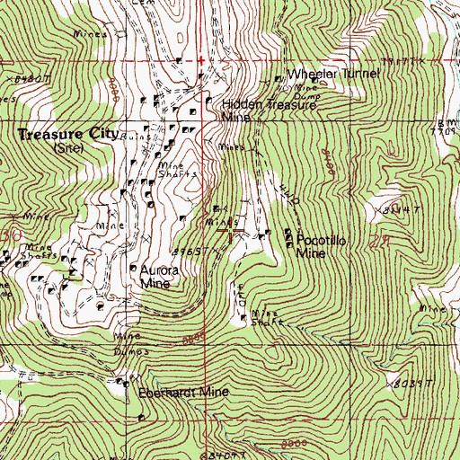 Topographic Map of Picotillo (historical), NV