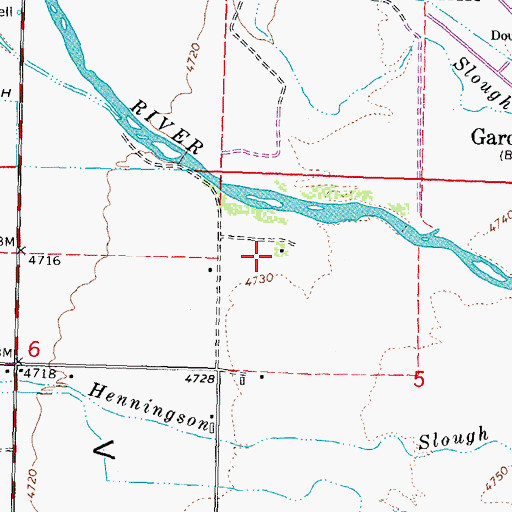 Topographic Map of Stodieck Ranch, NV