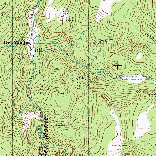 Topographic Map of Barrel Spring, NV