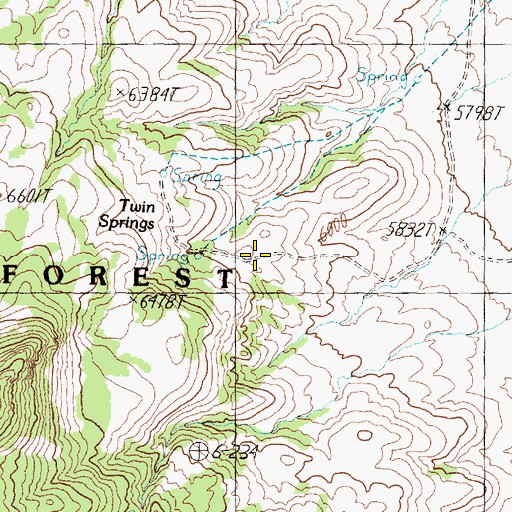 Topographic Map of Webster Summit Spring, NV