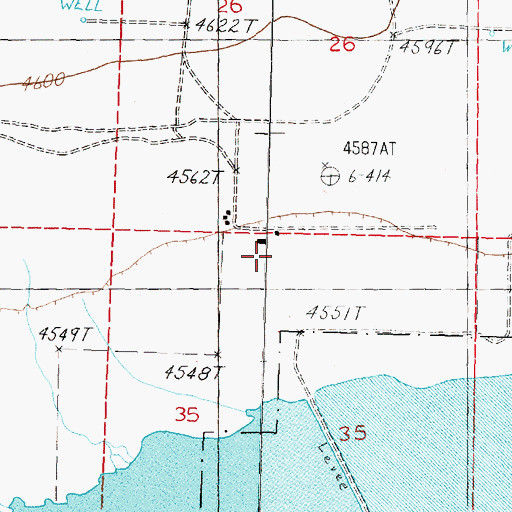 Topographic Map of Artesia (historical), NV