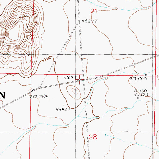 Topographic Map of Deep Hollow (historical), NV