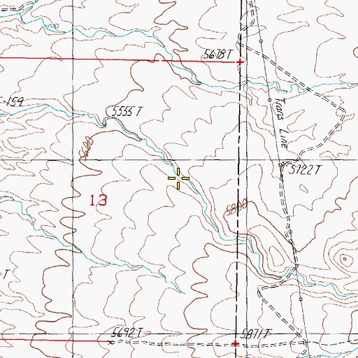 Topographic Map of Dickey Spring, NV