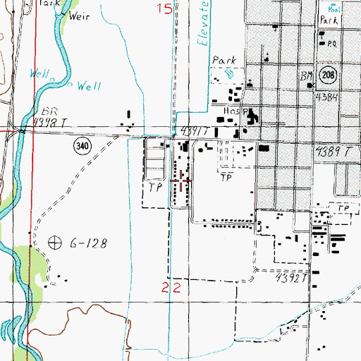 Topographic Map of Yerington Colony, NV