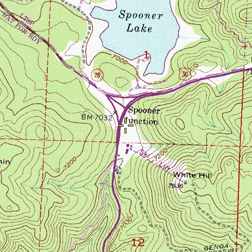 Topographic Map of Prison Honor Camp, NV