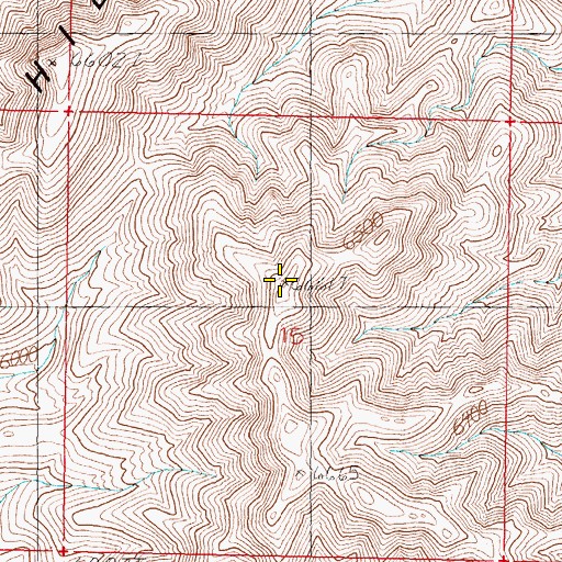 Topographic Map of Gray Hills, NV