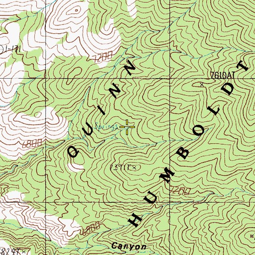 Topographic Map of Antelope Spring, NV