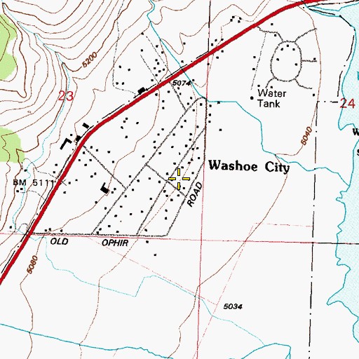 Topographic Map of Minnesota Mill, NV