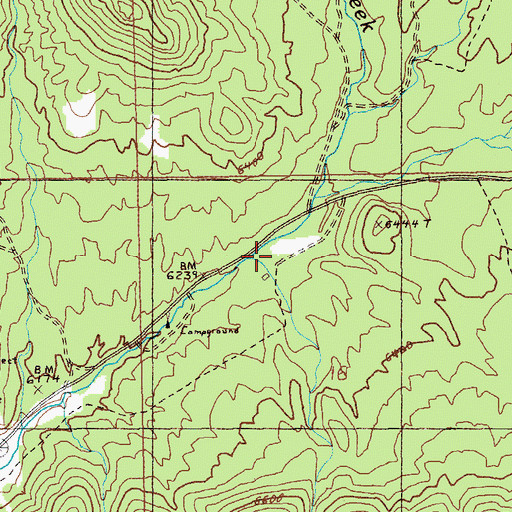 Topographic Map of Gold Point (historical), NV