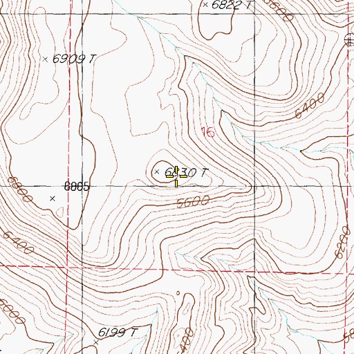 Topographic Map of Trinity Range, NV