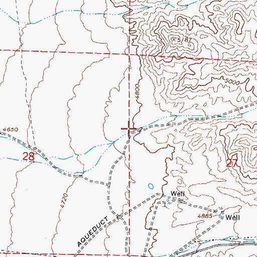 Topographic Map of Volcano Canyon, NV