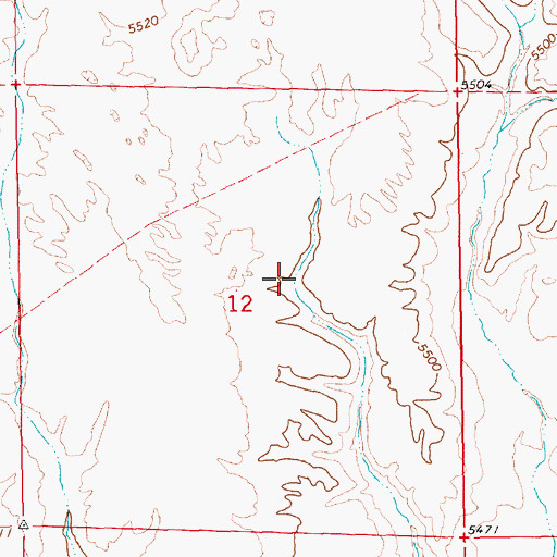 Topographic Map of Rabbit Creek Reservoir, NV