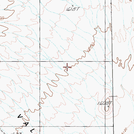 Topographic Map of Badger Valley, NV