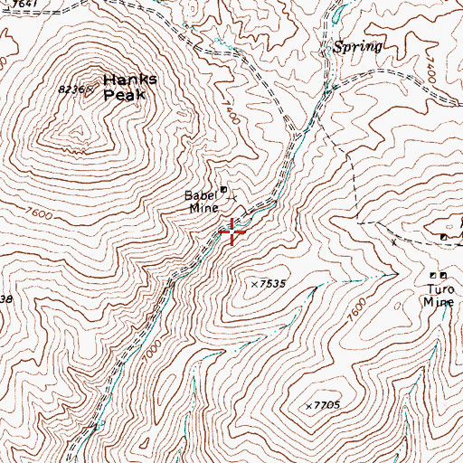 Topographic Map of Alabama (historical), NV
