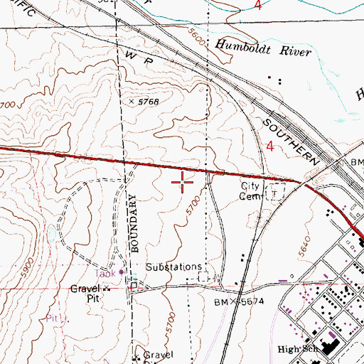 Topographic Map of Wells Colony, NV