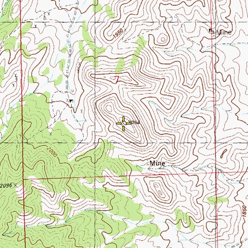 Topographic Map of Sharp Peak, NV