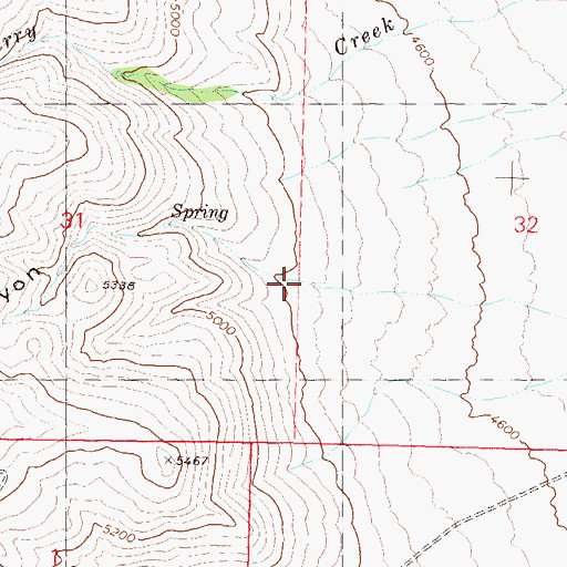 Topographic Map of Melody Canyon, NV