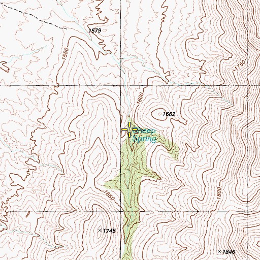 Topographic Map of Sheep Spring, NV