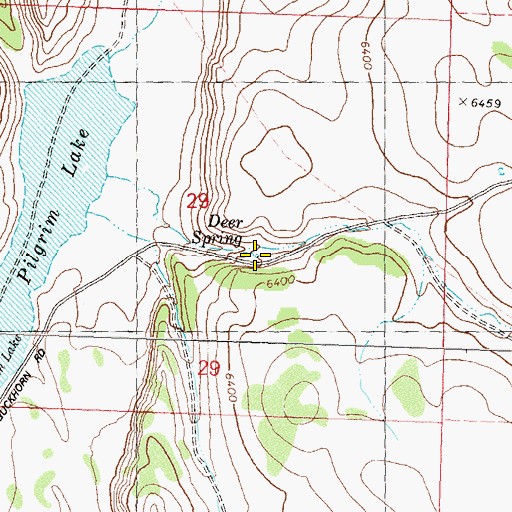 Topographic Map of Deer Spring, NV